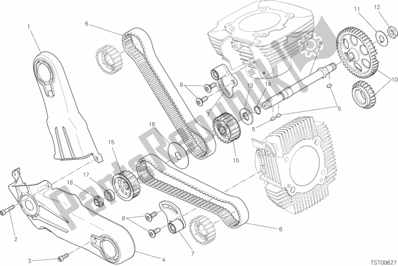 Todas as partes de Sistema De Tempo do Ducati Scrambler Full Throttle 803 2019